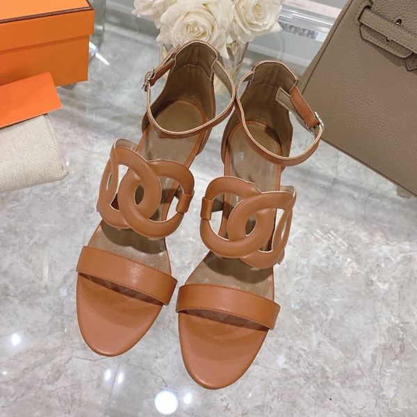 sandals 2021 classic wedge round toe women genuine leather solid color for flower hollow, Black
sandals 2021 classic wedge round toe women genuine leather solid color for flower hollow, Black