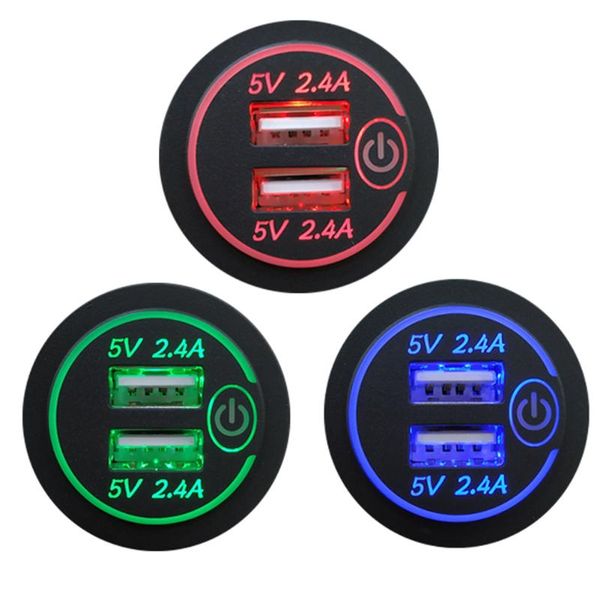 other auto electronics 4.8a/4.2a/3.1a dual usb charger socket touch switch power outlet with 2 terminals for car boat marine motorcycle
other auto electronics 4.8a/4.2a/3.1a dual usb charger socket touch switch power outlet with 2 terminals for car boat marine motorcycle