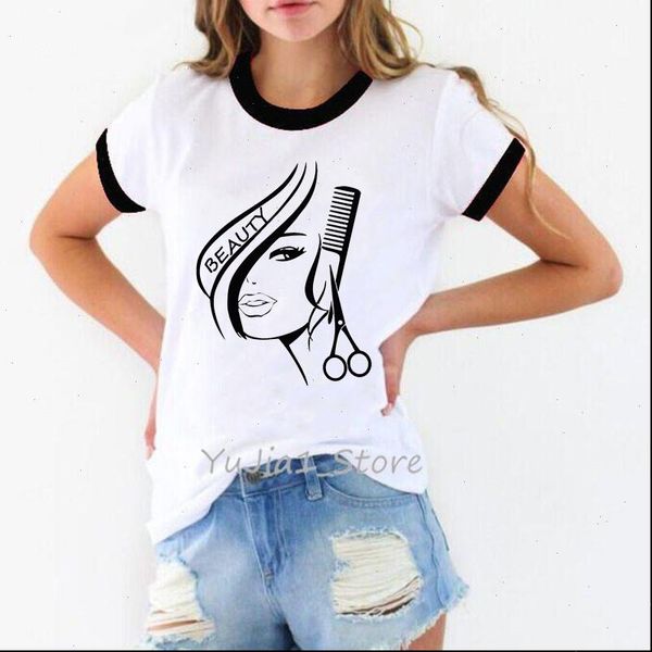 hair womens t shirts beauty print funny women summer barbershop shirt diy custom femme basic tshirts wholesale, White
hair womens t shirts beauty print funny women summer barbershop shirt diy custom femme basic tshirts wholesale, White