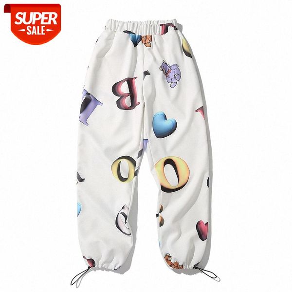 printed casual trousers men's bf harajuku style loose drawstring american straight cropped #rf4q, Black
printed casual trousers men's bf harajuku style loose drawstring american straight cropped #rf4q, Black