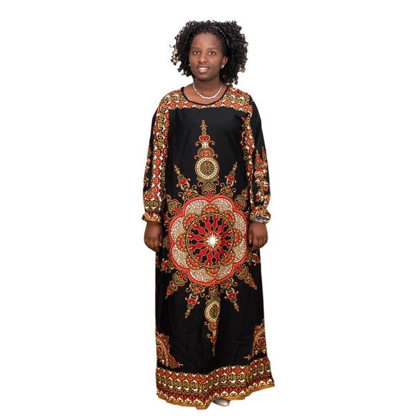 ethnic clothing style black o-neck long sleeve african dresses for women dashiki print maxi, Red
ethnic clothing style black o-neck long sleeve african dresses for women dashiki print maxi, Red