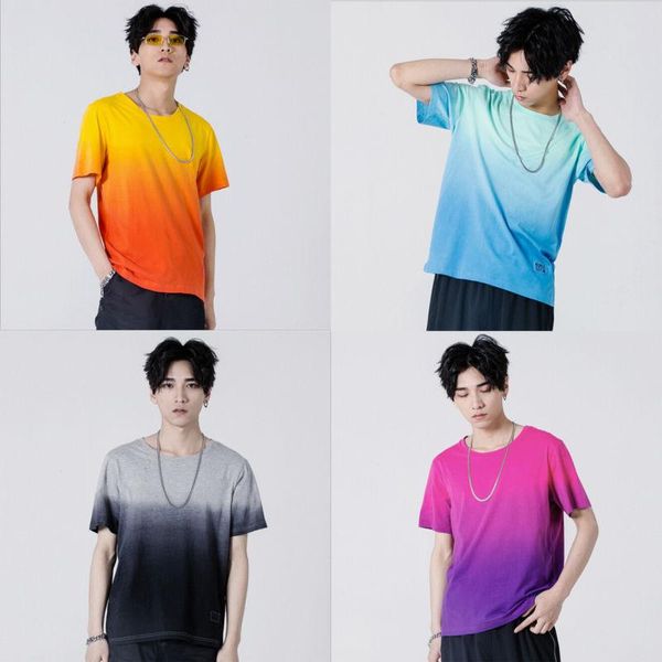 men's t-shirts 2021 gradient loose t-shirt comfortable round neck top, White;black
men's t-shirts 2021 gradient loose t-shirt comfortable round neck top, White;black
