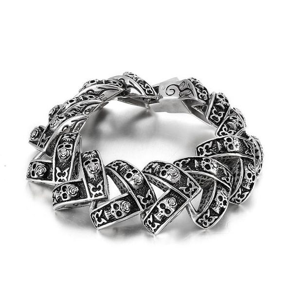 charm bracelets haolynjoy 27mm skull gothic style men's bracelet retro accessories chain jewelry gifts, Golden;silver
charm bracelets haolynjoy 27mm skull gothic style men's bracelet retro accessories chain jewelry gifts, Golden;silver