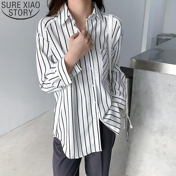 turn-down collar pocket long sleeve white blouses autumn striped shirts women casual loose fashion ladies 12574 women's &
turn-down collar pocket long sleeve white blouses autumn striped shirts women casual loose fashion ladies 12574 women's &