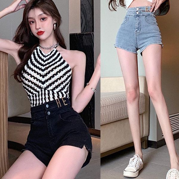 women's jeans etal buckle waist decoration short denim 2021 summer korean version slim fashion shorts female trend, Blue
women's jeans etal buckle waist decoration short denim 2021 summer korean version slim fashion shorts female trend, Blue