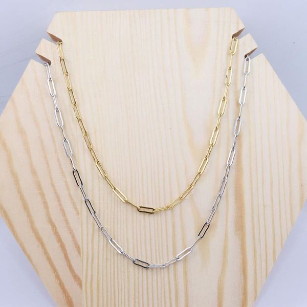 chains 5pcs stainless steel 45/50/55cm+5cm 10*3mm long chain link diy necklace elegant jewelry unfading 2 color, Silver
chains 5pcs stainless steel 45/50/55cm+5cm 10*3mm long chain link diy necklace elegant jewelry unfading 2 color, Silver