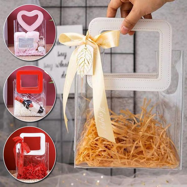 gift wrap packing bags with handles pvc transparent handbag wedding party decoration bridesmaid souvenirs flower bouquet bag
gift wrap packing bags with handles pvc transparent handbag wedding party decoration bridesmaid souvenirs flower bouquet bag