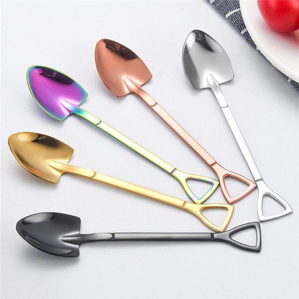 forks long handle coffee spoons teaspoon stirring spoon stainless steel colorful tableware creative shovel shaped fork
forks long handle coffee spoons teaspoon stirring spoon stainless steel colorful tableware creative shovel shaped fork