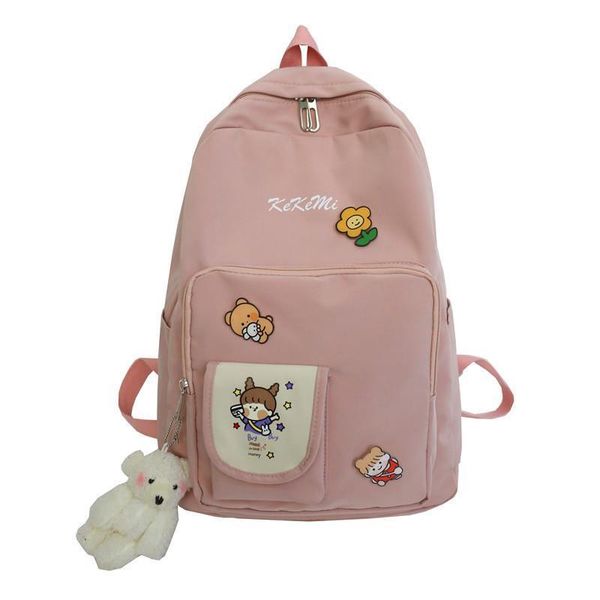 teen school for girls backpack bags black pink nylon cute cartoon college women teenage student schoolbag
teen school for girls backpack bags black pink nylon cute cartoon college women teenage student schoolbag