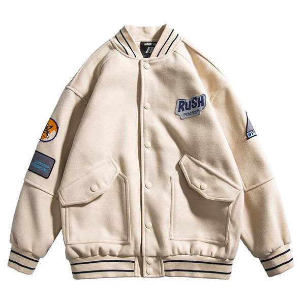 men's jackets 2021 spring american bomber jacket men streetwear baseball uniform loose casual coat harajuku varsity clothes, Black;brown
men's jackets 2021 spring american bomber jacket men streetwear baseball uniform loose casual coat harajuku varsity clothes, Black;brown