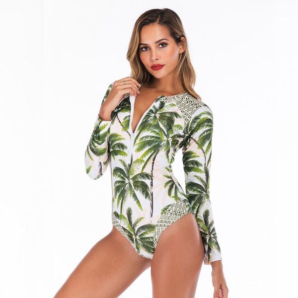 ladys tropical palm trees swimwear one piece long sleeve swimsuit for girls zipper slim monokini plus size xl xxlby air
ladys tropical palm trees swimwear one piece long sleeve swimsuit for girls zipper slim monokini plus size xl xxlby air