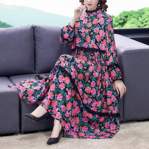party dresses chikichi 2021 spring and autumn mulberry silk lace edge loose print mid-length dress large size, White;black
party dresses chikichi 2021 spring and autumn mulberry silk lace edge loose print mid-length dress large size, White;black