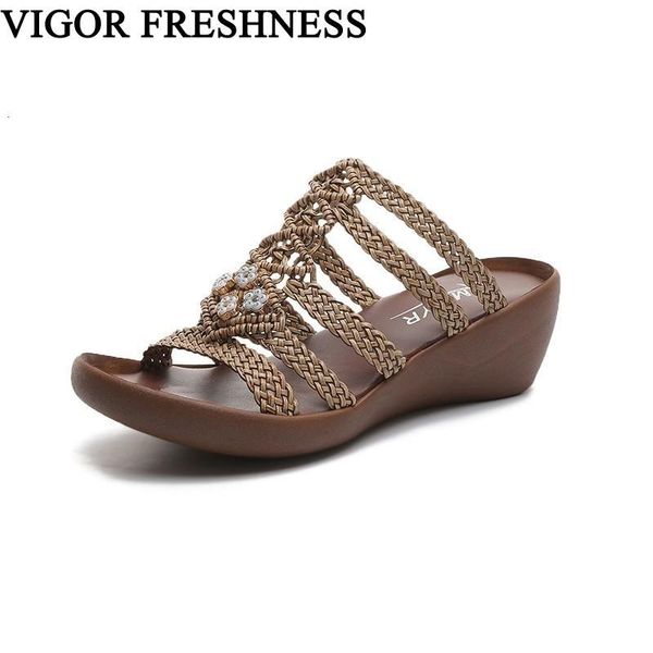 woman sandals wedges heels slipper woman's platform shoes weave flip flop summer retro slip on bohemia wy246, Black
woman sandals wedges heels slipper woman's platform shoes weave flip flop summer retro slip on bohemia wy246, Black