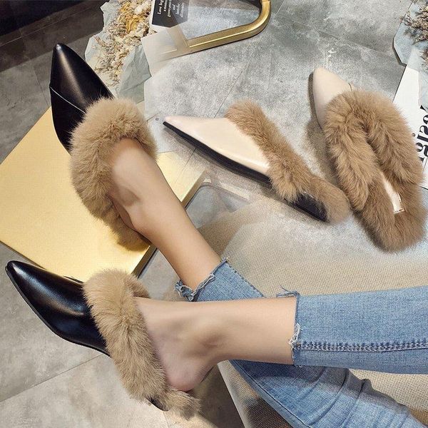 furry slipper mules woman shoes pointed 2021 winter warm fur zapatillas mujer female mulers slippers half for, Black
furry slipper mules woman shoes pointed 2021 winter warm fur zapatillas mujer female mulers slippers half for, Black