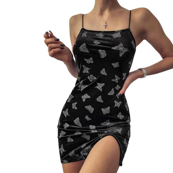 casual dresses women’s suspender halter dress fashion elegant butterfly printing backless slim fit split short for party, Black;gray
casual dresses women’s suspender halter dress fashion elegant butterfly printing backless slim fit split short for party, Black;gray