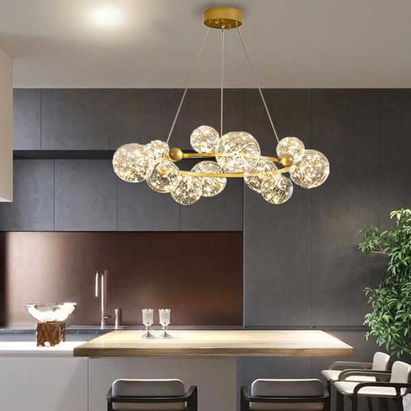 pendant lamps nordic design led hanging lights modern creative chandelier glass ball for restaurant living room lamp
pendant lamps nordic design led hanging lights modern creative chandelier glass ball for restaurant living room lamp