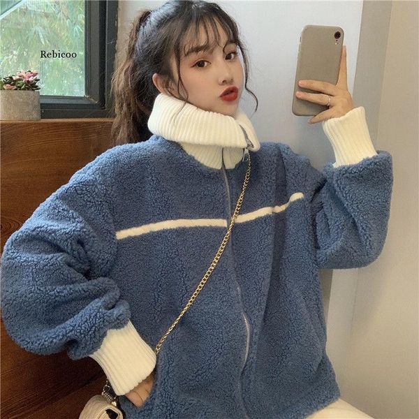 women's hoodies & sweatshirts women winter thick soft turtleneck chic zip-up harajuku ladies hoodie korean stylish lovely patchwork wom, Black
women's hoodies & sweatshirts women winter thick soft turtleneck chic zip-up harajuku ladies hoodie korean stylish lovely patchwork wom, Black