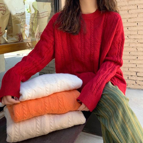 men's sweaters autumn winter knitted sweater woman elegant soild color oversized pullovers ladies loose long streetwear sueter, White;black
men's sweaters autumn winter knitted sweater woman elegant soild color oversized pullovers ladies loose long streetwear sueter, White;black