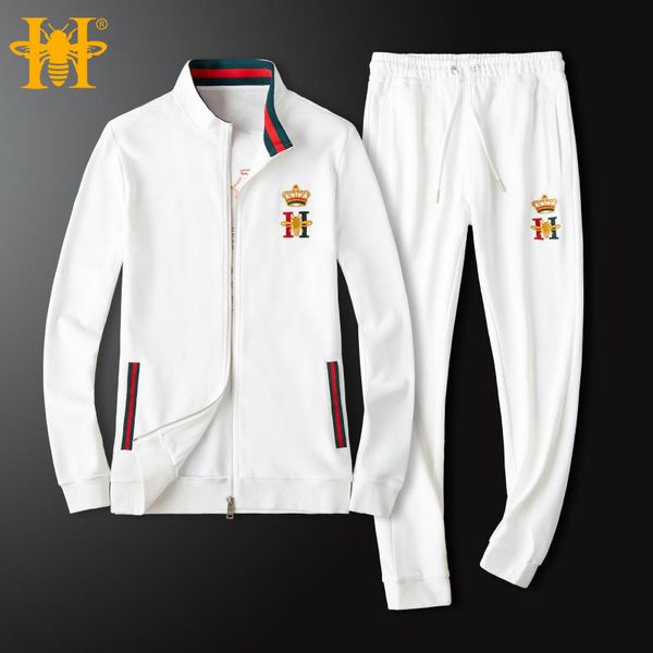 tracksuits sport suit fashion classic long sleeve men's bee graphic embroidery design trend odel cotton leisure sports sweater set, Gray
tracksuits sport suit fashion classic long sleeve men's bee graphic embroidery design trend odel cotton leisure sports sweater set, Gray