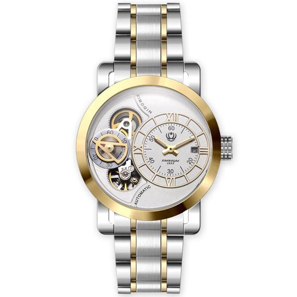 wristwatches watches men automatic mechanical&quartz dual movement stainless steel case wristwatch business classy dress mens clock 3043, Slivery;brown
wristwatches watches men automatic mechanical&quartz dual movement stainless steel case wristwatch business classy dress mens clock 3043, Slivery;brown