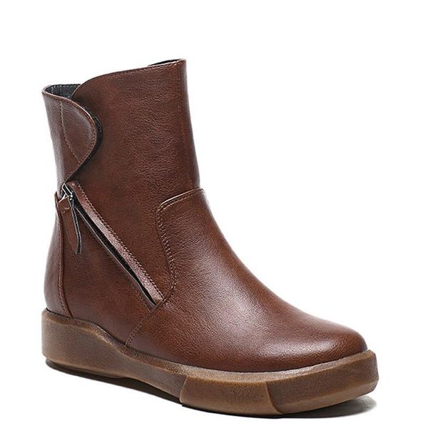 boots round design toe women ankle 2021 vintage soft pu leather short plush winter warm snow flats shoes, Black
boots round design toe women ankle 2021 vintage soft pu leather short plush winter warm snow flats shoes, Black