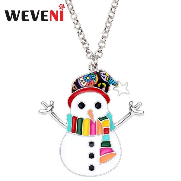 pendant necklaces weveni enamel alloy christmas anime snowman necklace chains collars year gift jewelry for women girls kids bijoux, Silver
pendant necklaces weveni enamel alloy christmas anime snowman necklace chains collars year gift jewelry for women girls kids bijoux, Silver