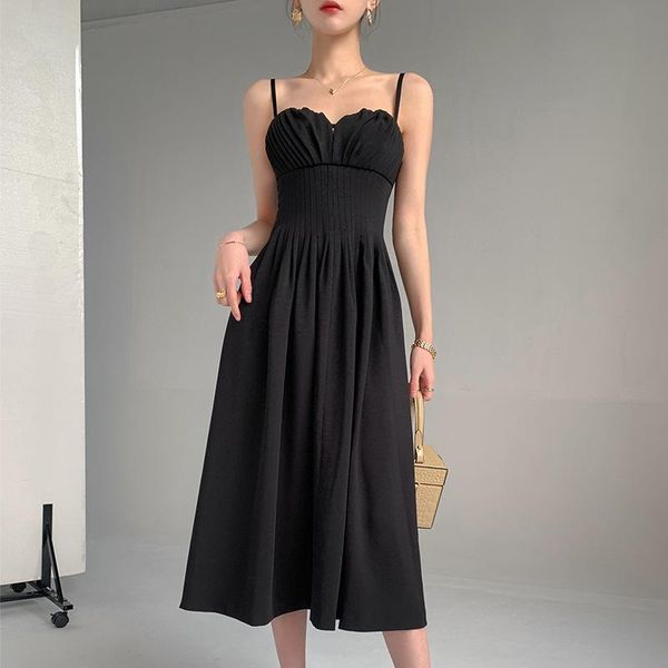 casual dresses elegant solid slash neck sleeveless woman dress high waist ruched slim 2021 summer aesthetic tide vestidos, Black;gray
casual dresses elegant solid slash neck sleeveless woman dress high waist ruched slim 2021 summer aesthetic tide vestidos, Black;gray