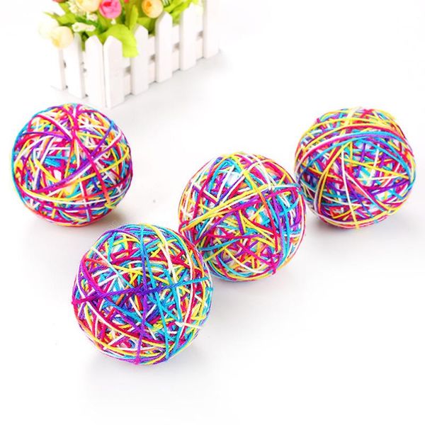 cat toys pet rolling ball toy sisal made of colorful wool yarns kittens scratch for exercising
cat toys pet rolling ball toy sisal made of colorful wool yarns kittens scratch for exercising