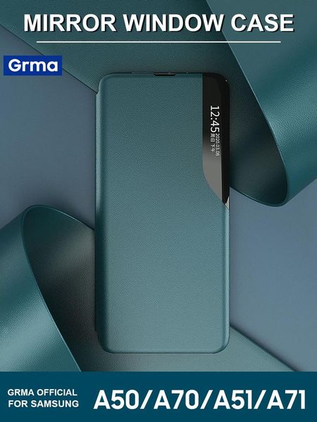 mirror smart view pu leather flip cover for galaxy a50 a70 a51 a71 a81 a91 a40 a30 a10 magnetic window phone case cell cases
mirror smart view pu leather flip cover for galaxy a50 a70 a51 a71 a81 a91 a40 a30 a10 magnetic window phone case cell cases