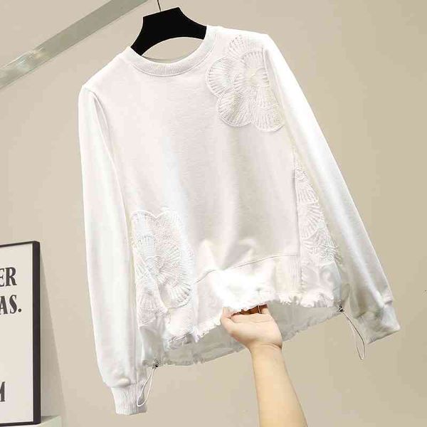women's hoodies & sweatshirts lace patchwork hoodie sweatshirt fashion loose o-neck hoodies long sleeve black white t
women's hoodies & sweatshirts lace patchwork hoodie sweatshirt fashion loose o-neck hoodies long sleeve black white t