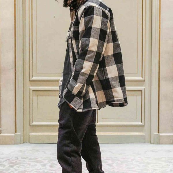 hoodies winter quilted khaki/black plaid overshirt kanye long sleeve jacket four-pocket stylingstreetwear
hoodies winter quilted khaki/black plaid overshirt kanye long sleeve jacket four-pocket stylingstreetwear
