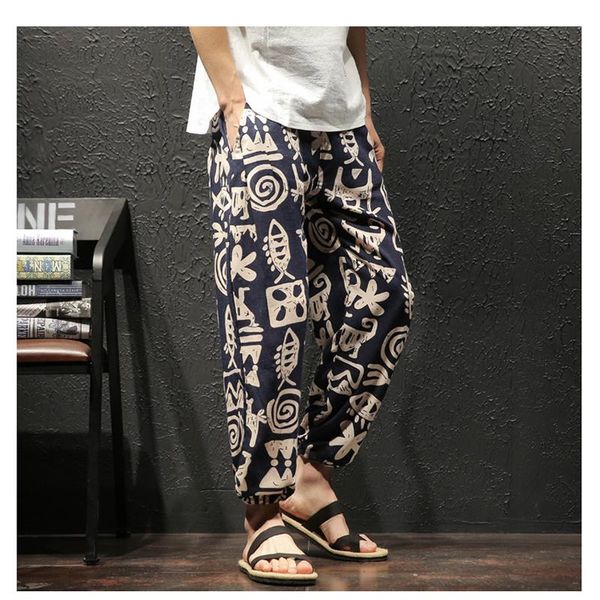men's pants hip hop baggy cotton linen harem men plus size boho loose trousers wide leg casual, Black
men's pants hip hop baggy cotton linen harem men plus size boho loose trousers wide leg casual, Black