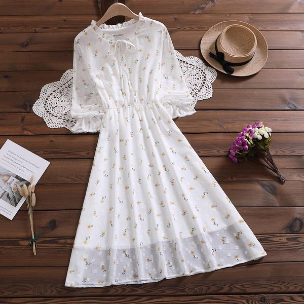 casual dresses autumn 2021 daisy floral flower waist slim white fairy dress mori girl temperament chiffon long-sleeve women, Black;gray
casual dresses autumn 2021 daisy floral flower waist slim white fairy dress mori girl temperament chiffon long-sleeve women, Black;gray