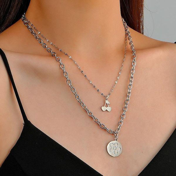 pendant necklaces necklace women cherry woman chain jewelry multilayer silver color trendy elegant metal collier
pendant necklaces necklace women cherry woman chain jewelry multilayer silver color trendy elegant metal collier