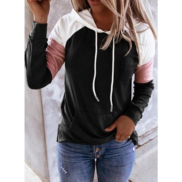 women's hoodies & sweatshirts hoodie sweatshirt patchwork casual pullover long sleeve hooded ladies clothing streetwear, Black
women's hoodies & sweatshirts hoodie sweatshirt patchwork casual pullover long sleeve hooded ladies clothing streetwear, Black