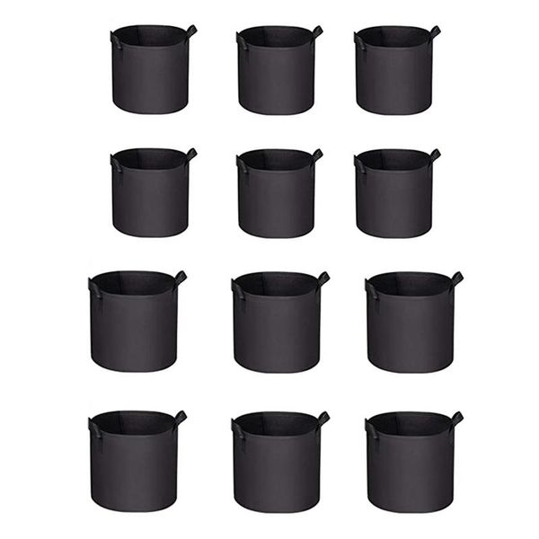 planters & pots 12 pcs planting bucket bag breathable non-woven seedling 5 gallon 3
planters & pots 12 pcs planting bucket bag breathable non-woven seedling 5 gallon 3