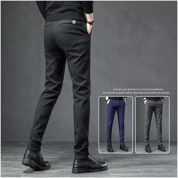 men's pants 2021 spring autumn casual men cotton slim fit frosted fabric fashion trousers male brand clothing plus size pant 28-38, Black
men's pants 2021 spring autumn casual men cotton slim fit frosted fabric fashion trousers male brand clothing plus size pant 28-38, Black