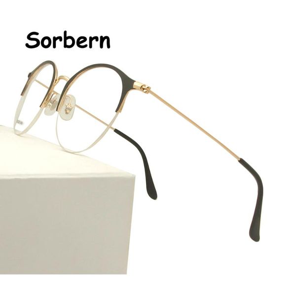 fashion sunglasses frames brand designer alloy oversized eyeglasses vintage big myopia optical half frame glasses men women monturas de lent, Black
fashion sunglasses frames brand designer alloy oversized eyeglasses vintage big myopia optical half frame glasses men women monturas de lent, Black