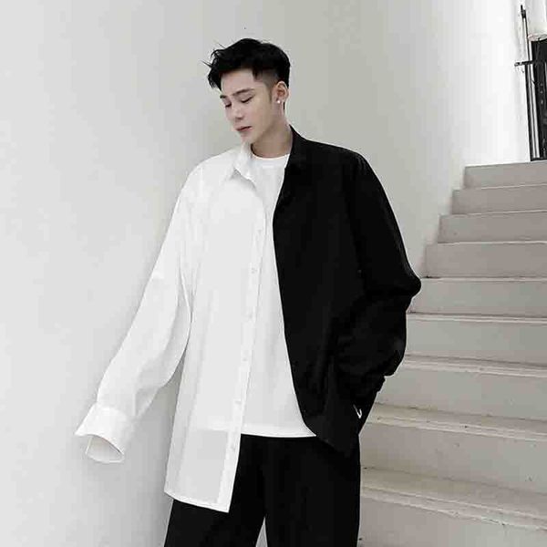 men's jackets alternate autumn shirt for men, long sleeve in black and white colors, fashion style with dark seam, loose contrast 9q3z, Black;brown
men's jackets alternate autumn shirt for men, long sleeve in black and white colors, fashion style with dark seam, loose contrast 9q3z, Black;brown