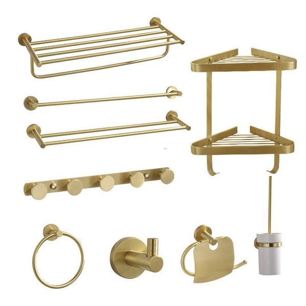 bathroom accessories set, brass brushed gold paper holder,towel bar,towel rack,toilet brush holder, corner shelf,bath hardware bath accessor
bathroom accessories set, brass brushed gold paper holder,towel bar,towel rack,toilet brush holder, corner shelf,bath hardware bath accessor