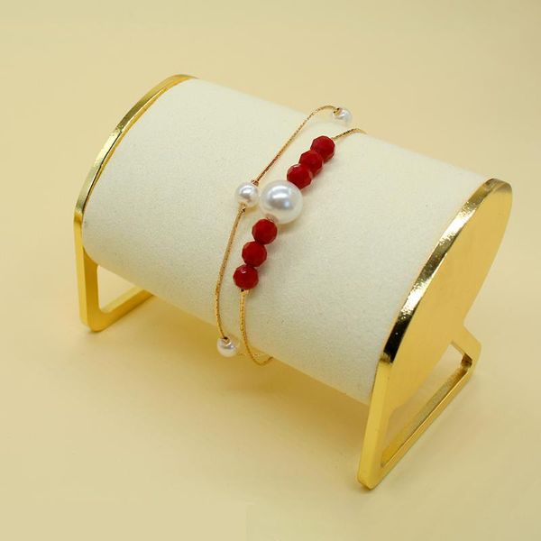 charm bracelets s pearl fashion double layer chain beads wedding bracelet for women girls gold color jewelry, Golden;silver
charm bracelets s pearl fashion double layer chain beads wedding bracelet for women girls gold color jewelry, Golden;silver