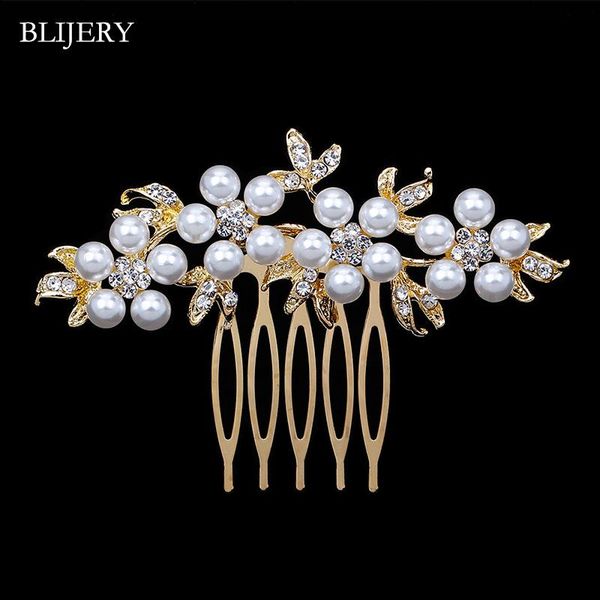hair clips & barrettes blijery gold color pearls crystal floral bridal combs for women headpiece jewelry party wedding accessories, Golden;silver
hair clips & barrettes blijery gold color pearls crystal floral bridal combs for women headpiece jewelry party wedding accessories, Golden;silver