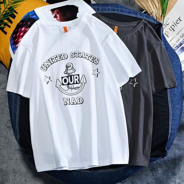 men's t-shirts spring and summer short-sleeved t-shirt korean version of the trend casual loose half-sleeved wild bottoming shirt top, White;black
men's t-shirts spring and summer short-sleeved t-shirt korean version of the trend casual loose half-sleeved wild bottoming shirt top, White;black