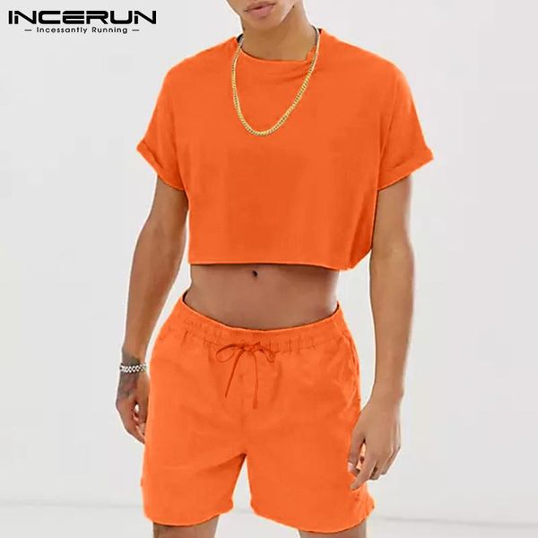men's tracksuits solid color men sets streetwear short sleeve crop & drawstring shorts 2021 breathable casual suits 2 pieces incerun 7, Gray
men's tracksuits solid color men sets streetwear short sleeve crop & drawstring shorts 2021 breathable casual suits 2 pieces incerun 7, Gray