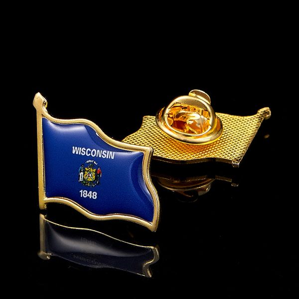 30pcs usa state of wisconsin flag lapel pin gold plated badge craft multicolor shirt tie necktie pins clip clasp stick brooch
30pcs usa state of wisconsin flag lapel pin gold plated badge craft multicolor shirt tie necktie pins clip clasp stick brooch