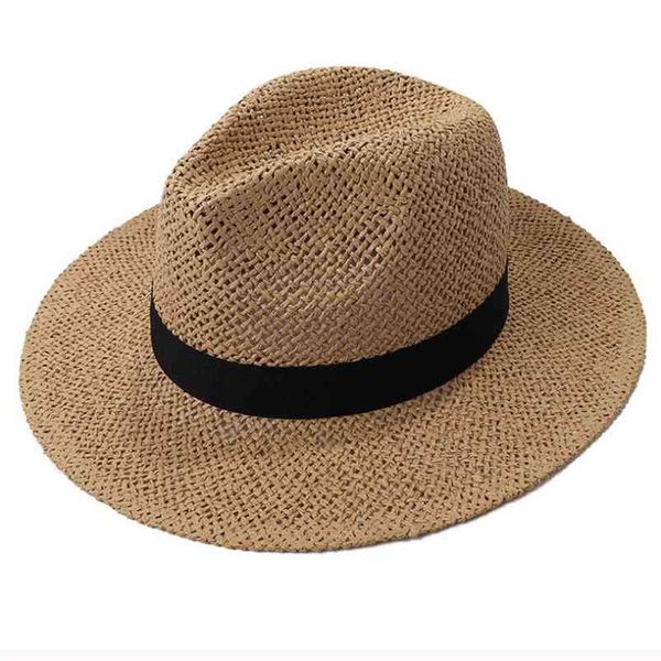ht3119 fedoras black band straw hat men women wide brim summer male female panama beach cap flat 210608, Blue;gray
ht3119 fedoras black band straw hat men women wide brim summer male female panama beach cap flat 210608, Blue;gray