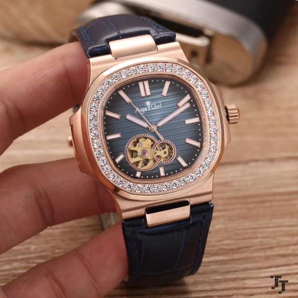 wristwatches men automatic mechanical stainless steel rose gold diamond bezel black leather sapphire watch, Slivery;brown
wristwatches men automatic mechanical stainless steel rose gold diamond bezel black leather sapphire watch, Slivery;brown