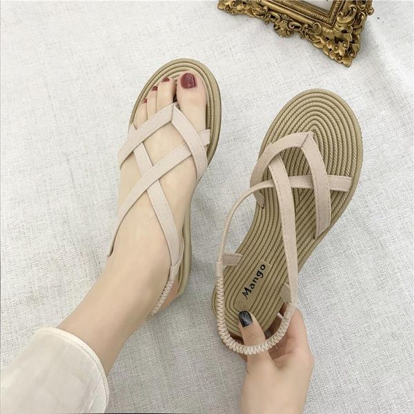 sandals summer shoes woman elastic flat sandalias mujer 2021 strappy ladies flip flops white gladiator beach, Black
sandals summer shoes woman elastic flat sandalias mujer 2021 strappy ladies flip flops white gladiator beach, Black
