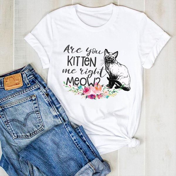 cartoon cat 90s flower print women t shirt cute fashion summer tee womens female clothes graphic, White
cartoon cat 90s flower print women t shirt cute fashion summer tee womens female clothes graphic, White