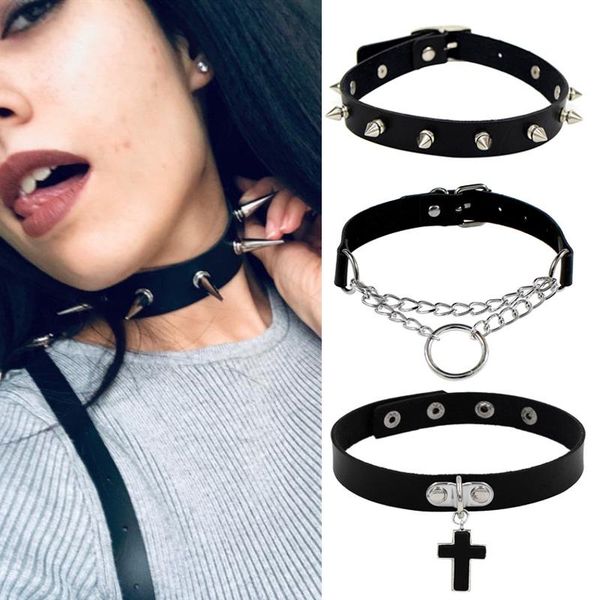 chokers punk rock gothic pu leather heart round spike rivet collar studded choker necklace body jewelry birthday party gift, Golden;silver
chokers punk rock gothic pu leather heart round spike rivet collar studded choker necklace body jewelry birthday party gift, Golden;silver